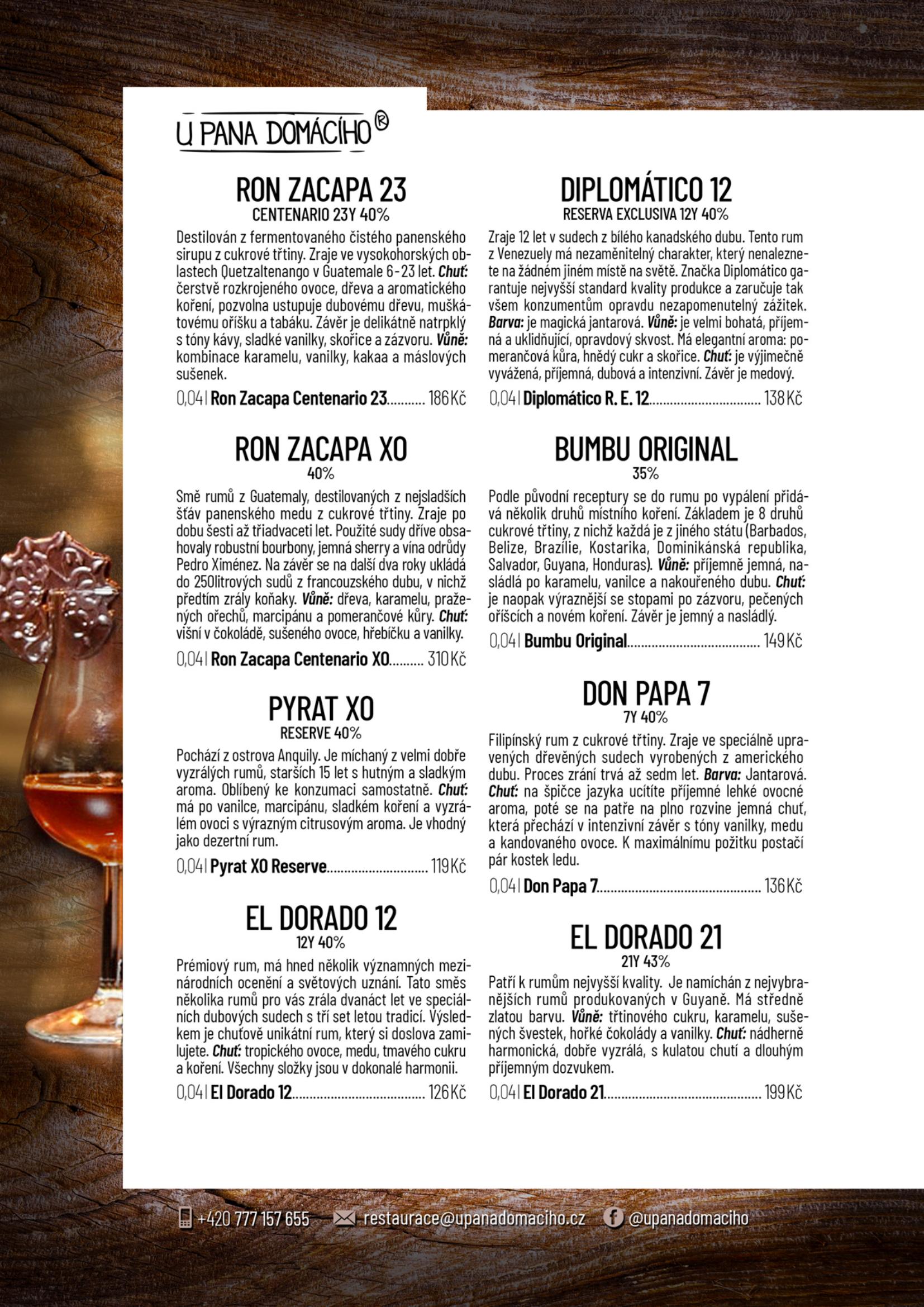 Rumová karta — strana 4