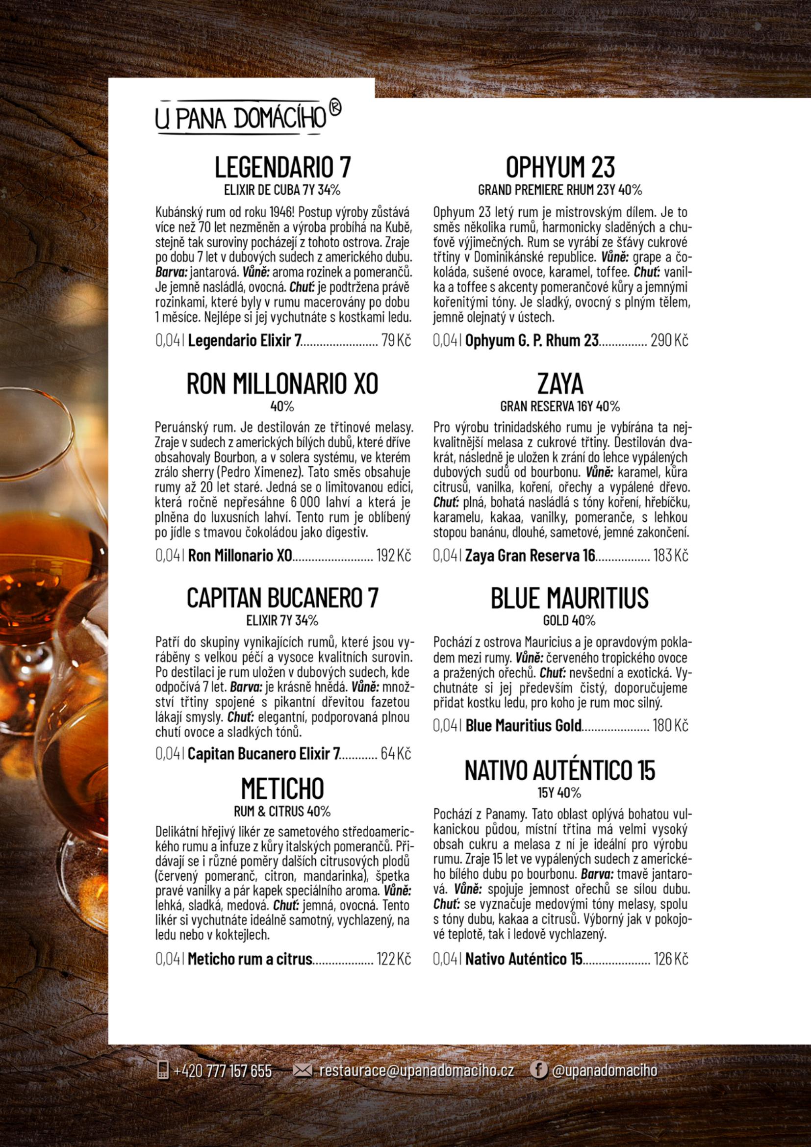 Rumová karta — strana 6